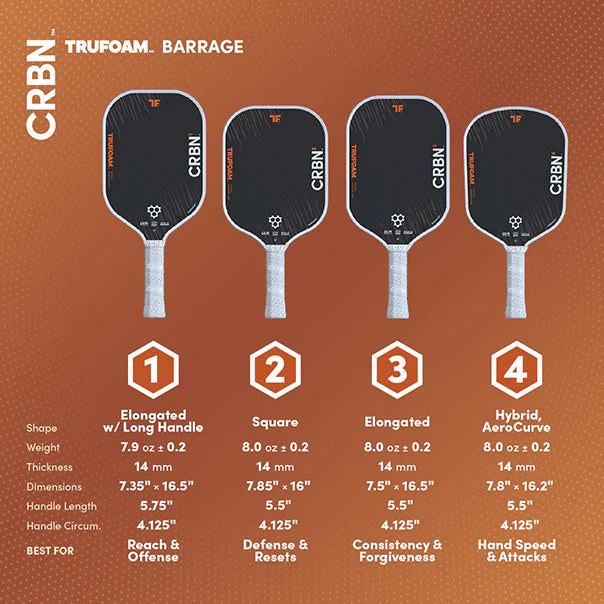 CRBN Truefoam Barrage - Elongated 16MM (NEW)